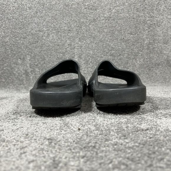 OOFOS OOahh Men’s Size 12 Black Gym Recovery Slip On Sandal Slides Used - Picture 5 of 12